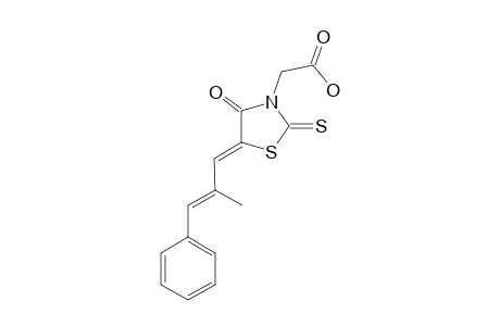 (Z)-3-CARBOXYMETHYL-[(2E)-METHYLPHENYLPROPYLIDENE]-RHODANINE