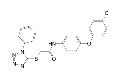 N-[4-(4-chlorophenoxy)phenyl]-2-[(1-phenyl-1H-tetraazol-5-yl)sulfanyl]acetamide