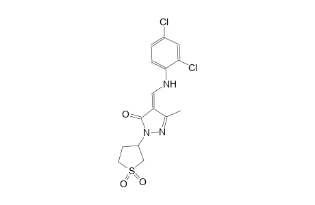 3H-pyrazol-3-one, 4-[[(2,4-dichlorophenyl)amino]methylene]-2,4-dihydro-5-methyl-2-(tetrahydro-1,1-dioxido-3-thienyl)-, (4E)-