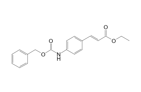 Ethyl 4-(N-benzyloxycarbonylamino)cinnamate