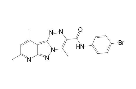 13-[(N-p-Bromophenyllamino)carbonyl]-5,7,12-trimethyl-pyrido[2',3' ; 3,4]-1H-pyrazolo[5,1-c]-(1,2,4)-triazine