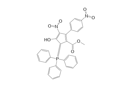 Methyl 4-hydroxy-3-nitro-2-(p-nitrophenyl)-5-(triphenylphosphoranylidene)-cyclopenta-1,3-diene-1-carboxylate