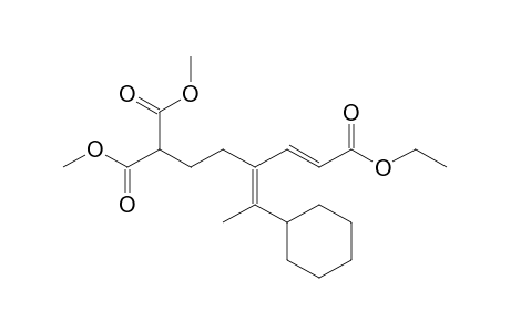 O6-ethyl O1,O1-dimethyl (E,4Z)-4-(1-cyclohexylethylidene)hex-5-ene-1,1,6-tricarboxylate