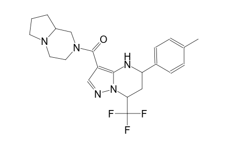 3-(hexahydropyrrolo[1,2-a]pyrazin-2(1H)-ylcarbonyl)-5-(4-methylphenyl)-7-(trifluoromethyl)-4,5,6,7-tetrahydropyrazolo[1,5-a]pyrimidine