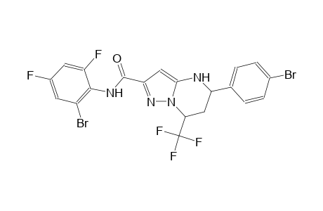 N-(2-bromo-4,6-difluorophenyl)-5-(4-bromophenyl)-7-(trifluoromethyl)-4,5,6,7-tetrahydropyrazolo[1,5-a]pyrimidine-2-carboxamide