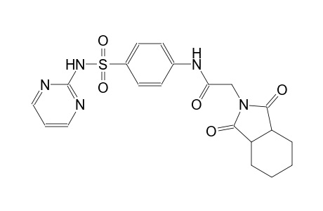 2-(1,3-dioxooctahydro-2H-isoindol-2-yl)-N-{4-[(2-pyrimidinylamino)sulfonyl]phenyl}acetamide