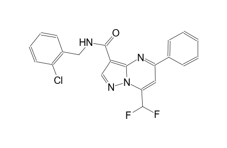N-(2-chlorobenzyl)-7-(difluoromethyl)-5-phenylpyrazolo[1,5-a]pyrimidine-3-carboxamide