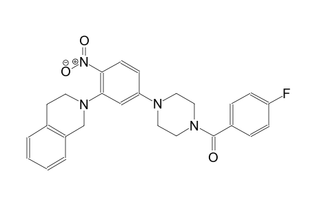 2-{5-[4-(4-fluorobenzoyl)-1-piperazinyl]-2-nitrophenyl}-1,2,3,4-tetrahydroisoquinoline