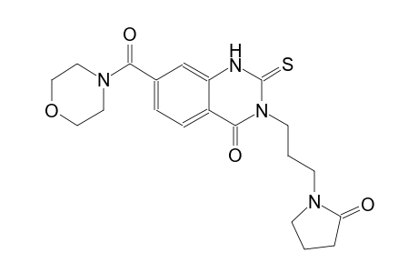 4(1H)-quinazolinone, 2,3-dihydro-7-(4-morpholinylcarbonyl)-3-[3-(2-oxo-1-pyrrolidinyl)propyl]-2-thioxo-