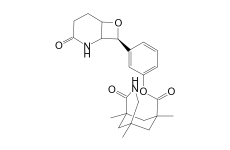 (1RS,5SR,7SR,1'SR,6'RS,8'RS)-3-Aza-2-oxo-1,5,7-trimethylbicyclo[3.3.1]-7-nonanoic acid 3-(2'-aza-7'-oxa-3'-oxobicyclo[4.2.0]oct-8'-yl)phenyl ester