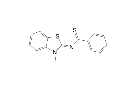 N-((2Z)-3-Methyl-1,3-benzothiazol-2(3H)-ylidene)benzenecarbothioamide
