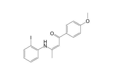 (Z)-3-(2-Iodophenylamino)-1-(4-methoxyphenyl)but-2-en-1-one