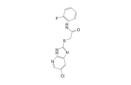 2-[(6-chloro-3H-imidazo[4,5-b]pyridin-2-yl)sulfanyl]-N-(2-fluorophenyl)acetamide
