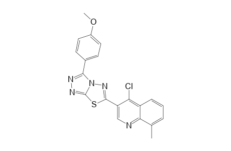6-(4-Chloro-8-methylquinolin-3-yl)-3-(4-methoxyphenyl)-[1,2,4]triazolo[3,4-b][1,3,4]thiadiazole