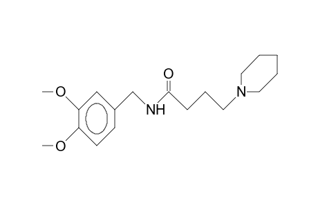 N-(3,4-Dimethoxy-benzyl)-4-piperidino-butyramide