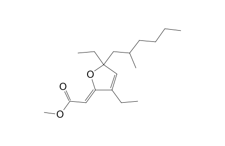 methyl (2Z)-2-[3,5-diethyl-5-(2-methylhexyl)furan-2-ylidene]acetate