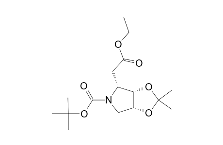 ETHYL-N-(TERT.-BUTOXYCARBONYL)-2,3,6-TRIDEOXY-3,6-IMINO-4,5-O-ISOPROPYLIDENE-D-ARABINO-2-HEXONATE