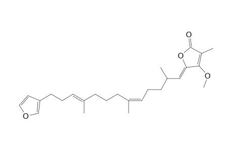 (7E,13Z,18S,20Z)-22-O-methyl-variabilin