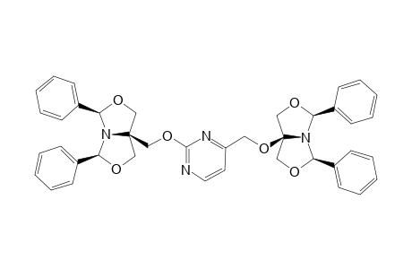 2,4-Bis-[(c-2,c-8-diphenyl-3,7-dioxa-r-1-azabicyclo[3.3.0]oct-c-5-yl)methoxy]pyrimidine