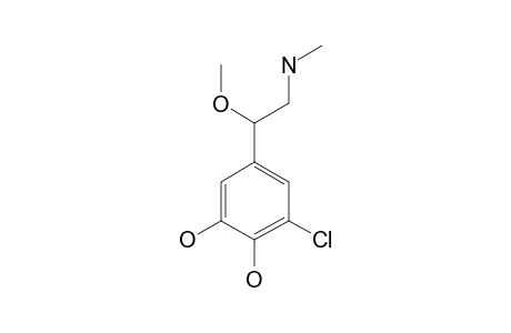 3-CHLORO-4,5-DIHYDROXY-BETA-METHOXY-N-METHYLBENZENE-ETHANAMINE