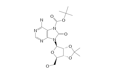 N7-TERT.-BUTOXYCARBONYL-2',3'-O-ISOPROPYLIDENE-8-OXOADENOSINE