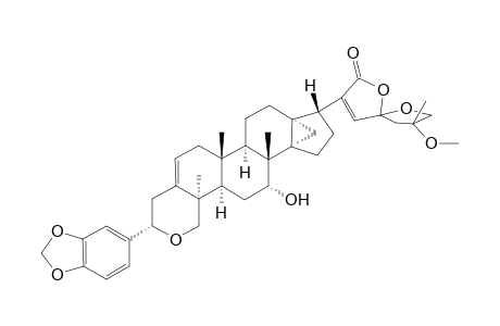 13,30-Cyclo-29-nor-Dammarano[4,3-c]pyran-Derivative