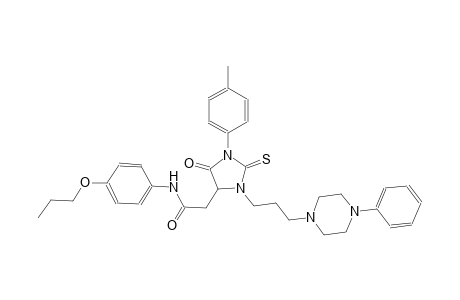 4-imidazolidineacetamide, 1-(4-methylphenyl)-5-oxo-3-[3-(4-phenyl-1-piperazinyl)propyl]-N-(4-propoxyphenyl)-2-thioxo-
