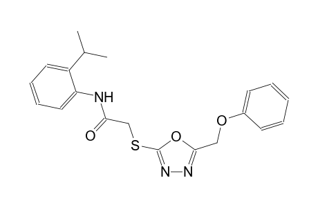 N-(2-isopropylphenyl)-2-{[5-(phenoxymethyl)-1,3,4-oxadiazol-2-yl]sulfanyl}acetamide