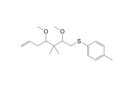 1-(2,4-dimethoxy-3,3-dimethyl-hept-6-enyl)sulfanyl-4-methyl-benzene