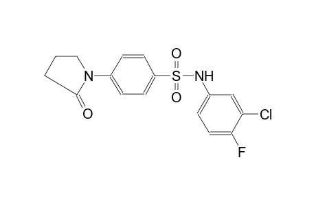 N-(3-Chloro-4-fluoro-phenyl)-4-(2-oxo-pyrrolidin-1-yl)-benzenesulfonamide