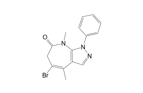 5-BROMO-4,8-DIMETHYL-1-PHENYL-6H-PYRAZOLO-[3,4-B]-AZEPIN-7-ONE