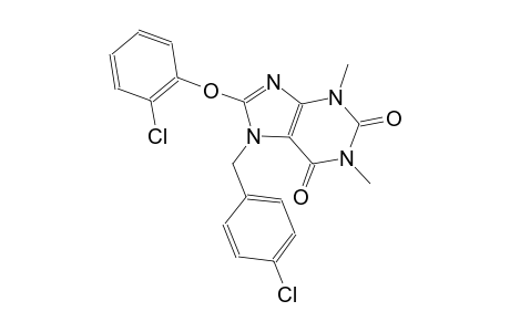 7-(4-Chlorobenzyl)-8-(2-chlorophenoxy)-1,3-dimethyl-3,7-dihydro-1H-purine-2,6-dione