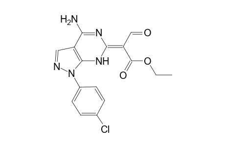 Ethyl 2-(4-amino-1-(4-chlorophenyl)-1H-pyrazolo[3,4-d]pyrimidin-6(7H)-ylidene)-3-oxopropanoate