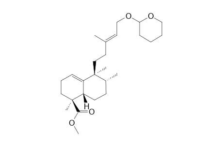 Methyl 15-tetrahydropyranyloxy-ent-halima-1(10),13E-dien-18-oate