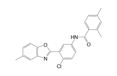 Benzamide, N-[4-chloro-3-(5-methyl-1,3-benzoxazol-2-yl)phenyl]-2,4-dimethyl-