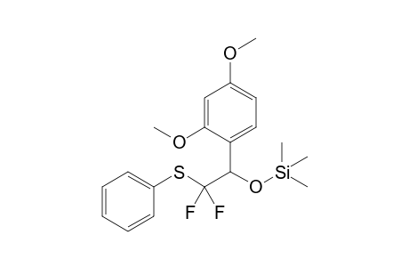 2,2-Difluoro-1-(2,4-dimethoxyphenyl)-2-phenylsulfanyl-1-trimethylsiloxyethane