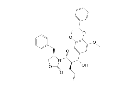 (R)-4-Benzyl-3-{(R)-2-{(R)-[4-(benzyloxy)-3,5-dimethoxyphenyl](hydroxy)methyl}pent-4-enoyl}oxazolidin-2-one
