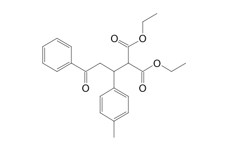 1,1-BIS-(CARBETHOXY)-2-(4-METHYLPHENYL)-4-PHENYL-4-OXOBUTANE