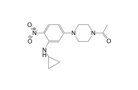 benzenamine, 5-(4-acetyl-1-piperazinyl)-N-cyclopropyl-2-nitro-