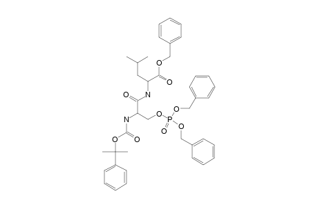 N-ALPHA-(2-PHENYLISOPROPYLOXYCARBONYL)-O-(DIBENZYLPHOSPHONO)-SERYLLEUCINE-BENZYLESTER;PPOC-SER(PO3BZL2)-LEU-OBZL