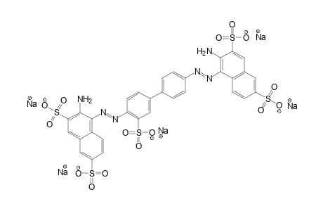 4,4'-[(2-sulfo-4,4'-biphenylene)bis(azo)]bis[3-amino-2,7-naphthalenedisulfonic acid], pentasodium salt