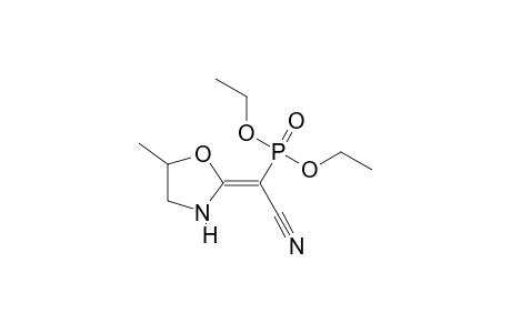 (2Z)-2-diethoxyphosphoryl-2-(5-methyl-1,3-oxazolidin-2-ylidene)acetonitrile
