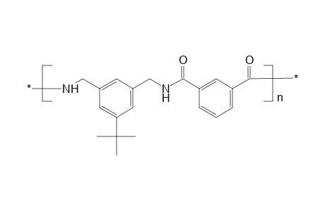 Polyamide from isophthalic acid and 5-tert-butyl-m-xylylene-alpha,alpha'-diamine; poly(5-tert-butyl-m-xylylene isophthalamide)