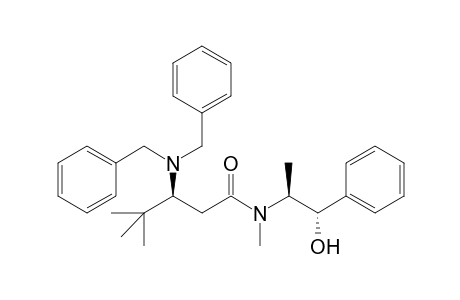 (+)-(1'S,2'S,3R)-3-Dibenzylamino-N,4,4-trimethyl-N-(2'-phenyl-2'-hydroxy-1'-methylethyl)pentanamide