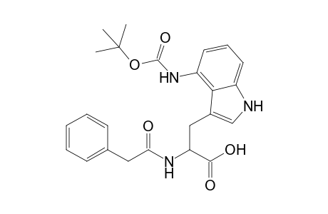 3-[4-(tert-butoxycarbonylamino)-1H-indol-3-yl]-2-[(2-phenylacetyl)amino]propanoic acid