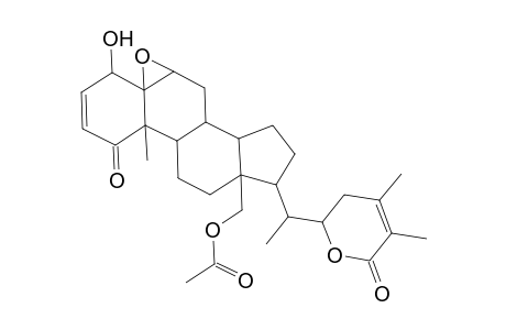 Ergosta-2,24-dien-26-oic acid, 18-(acetyloxy)-5,6-epoxy-4,22-dihydroxy-1-oxo-, .delta.-lactone, (4.beta.,5.beta.,6.beta.,22R)-