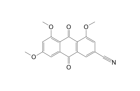4,5,7-TRIMETHOXY-9,10-DIOXO-9,10-DIHYDRO-ANTHRACENE-2-CARBONITRILE