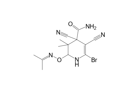 4-Pyridinecarboxamide, 6-bromo-4,5-dicyano-1,2,3,4-tetrahydro-3,3-dimethyl-2-[[(1-methylethylidene)amino]oxy]-