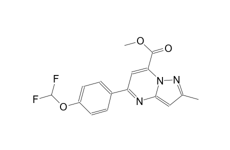 pyrazolo[1,5-a]pyrimidine-7-carboxylic acid, 5-[4-(difluoromethoxy)phenyl]-2-methyl-, methyl ester