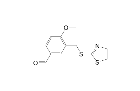 Benzaldehyde, 3-[[(4,5-dihydro-2-thiazolyl)thio]methyl]-4-methoxy-